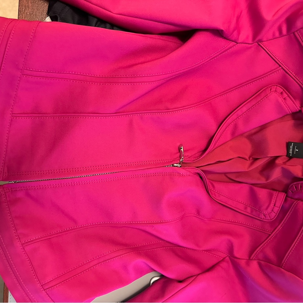 White House Black market blazer 2 Hot Pink Perfect Form Zip - Picture 8 of 9